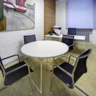 Ergonomischer Bürostuhl mit Kufengestell und Armlehnen Made in Italy - Filanna Viadurini