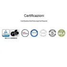 Ergonomischer Bürostuhl mit Kufengestell und Armlehnen Made in Italy - Filanna Viadurini