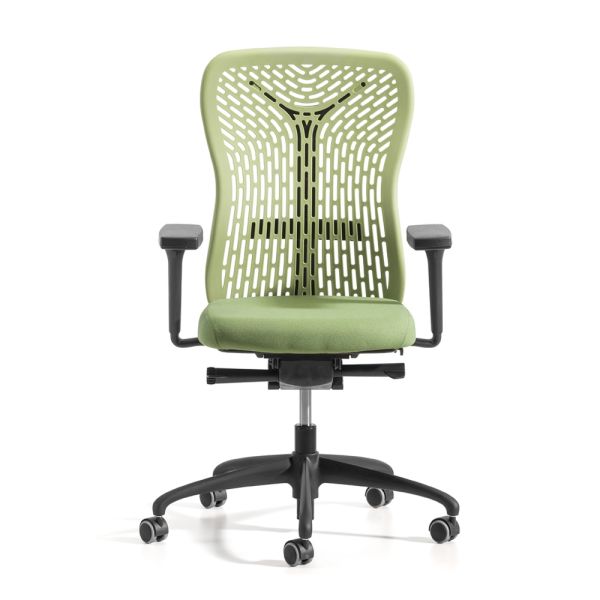 Ergonomischer und drehbarer bürostuhl mit armlehnen made in italy - fulvio