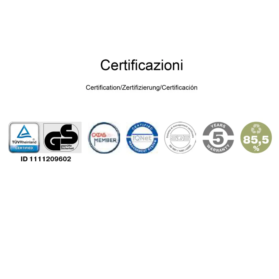 Ergonomischer Bürodrehstuhl mit Rollen und Armlehnen - Filanna Viadurini