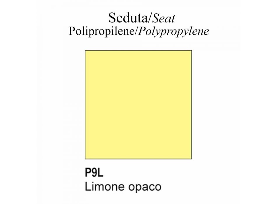 Bürostuhl aus Polypropylen mit Rollen Made in Italy - Connubia Academy