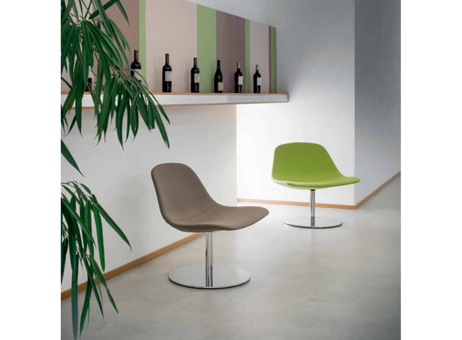 Moderne Bürostuhl mit rundem Boden Llounge von Luxy, made in Italy