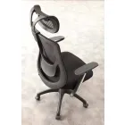 Operativer und halbdirektionaler Bürostuhl in Black Tecnoete - Gerlanda Viadurini