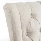 Klassischer Designstuhl aus Stoff und Eichenholz 2 Stück Homemotion - Forla Viadurini