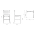 Hochwertiger Stuhl aus Buchenholz und Leder, hergestellt in Italien, 2 Stück – Nora Viadurini