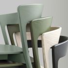 Hochwertiger Stuhl aus Eschenholz, hergestellt in Italien, 2 Stück – Oslo Viadurini