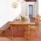 Klassischer Designstuhl aus massivem Akazienholz Homemotion - Moritz Viadurini