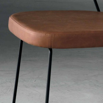 Design Stuhl aus Metall und Stoff hergestellt in Italien Formia