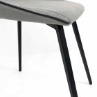 Designer Stuhl aus Stoff mit quadratischen Beinen made in Italy, 4 Stück - Oriella Viadurini