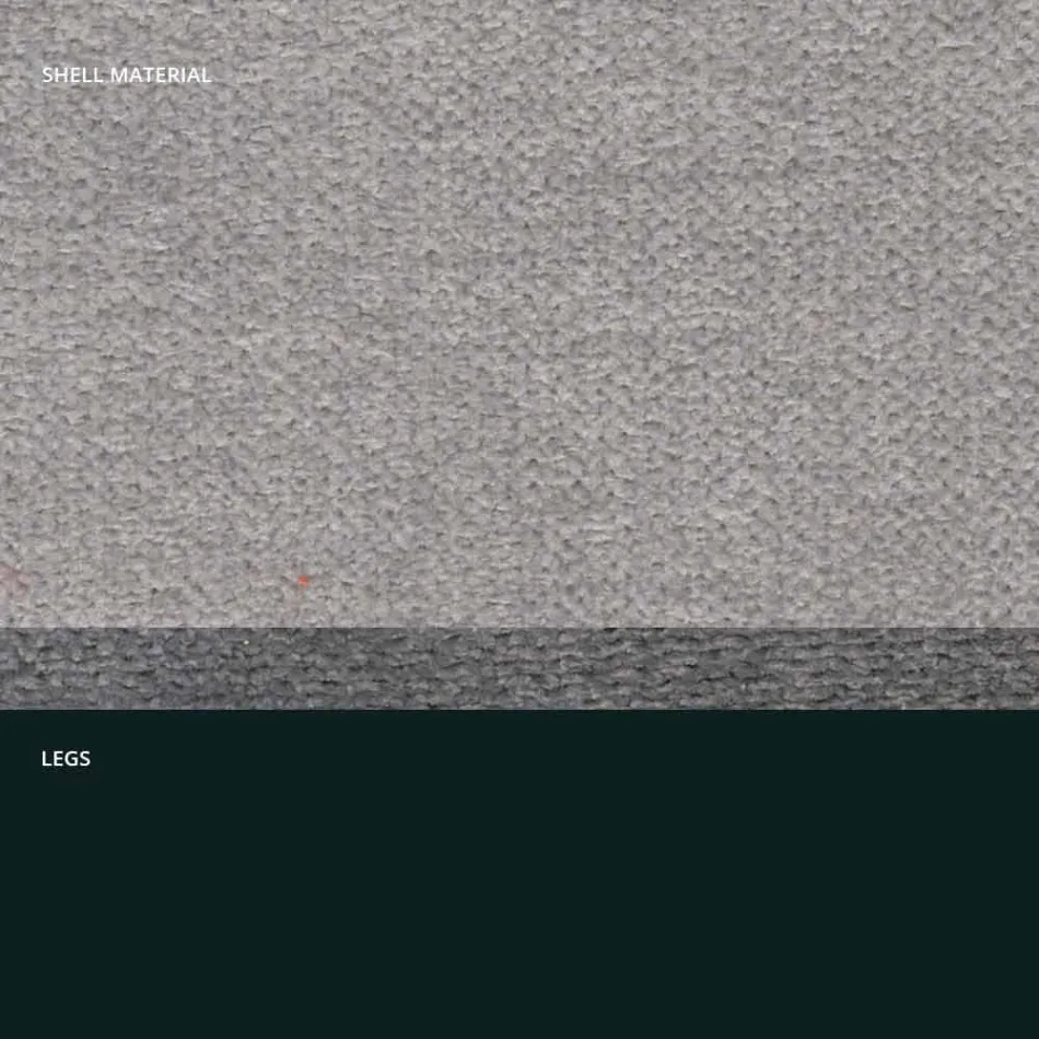 Designer Stuhl aus Stoff mit quadratischen Beinen made in Italy, 4 Stück - Oriella Viadurini