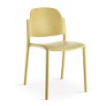 Stapelbarer Stuhl im modernen Design aus farbigem Polypropylen, 4-teilig – Rapunzel