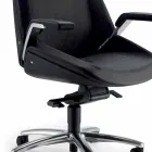 Chefsessel in Kuhhaut Ada Angelo Pinaffo & Gorgi Viadurini