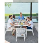 Stapelbarer Gartenstuhl mit gepolsterten Armlehnen H 73cm - Smart von Varaschin Viadurini