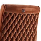 Polsterstuhl living aus Massivholz Grilli Zarafa in Italien hergestellt, 2 Stücke  Viadurini