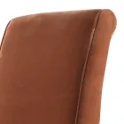 Polsterstuhl living aus Massivholz Grilli Zarafa in Italien hergestellt, 2 Stücke  Viadurini