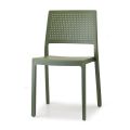 Stapelbarer Outdoor-Stuhl aus Technopolymer Made in Italy 6 Stück - Zurücksetzen