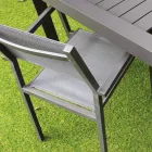 Stapelbarer Gartenstuhl aus Aluminium und Textilene - Ninfea Viadurini