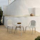 Stapelbarer Gartenstuhl aus Aluminium Made in Italy - Amata Viadurini