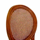 Stapelbarer Wohnzimmersessel aus Ailando-Holz und Wiener Stroh - Laguna Viadurini