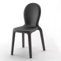 Stapelbarer Stuhl aus farbigem Polyethylen Hergestellt in Italien, 2 Stück - Jamala