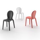 Stapelbarer Stuhl aus farbigem Polyethylen, hergestellt in Italien, 2 Stück - Jamala Viadurini