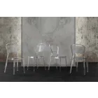 Stuhl aus transparentem Polycarbonat, modernes Design - Yanis Viadurini