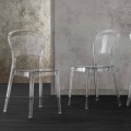 Stuhl aus transparentem Polycarbonat, modernes Design - Yanis