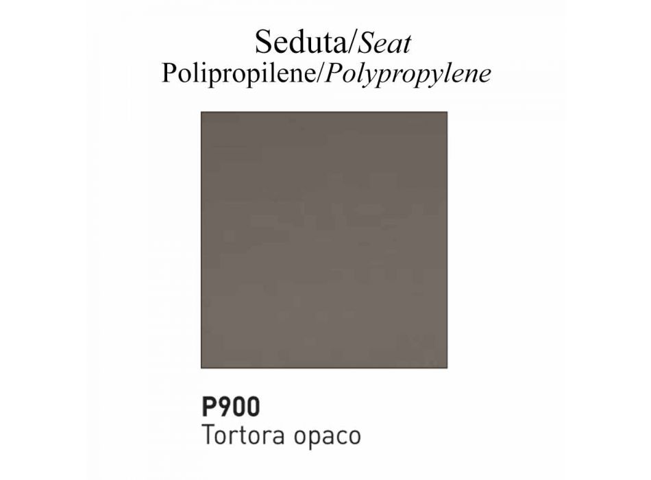 Stuhl aus Polypropylen und Buche Made in Italy, 2 Stück - Connubia Tuka Viadurini