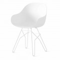 Made in Italy Stuhl aus recyceltem Polypropylen, 2 Stück - Connubia Academy