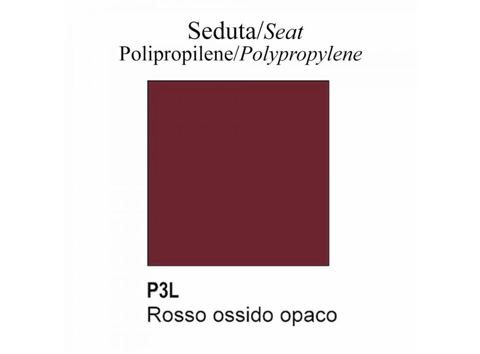 Made in Italy Stuhl aus recyceltem Polypropylen, 2 Stück - Connubia Academy Viadurini