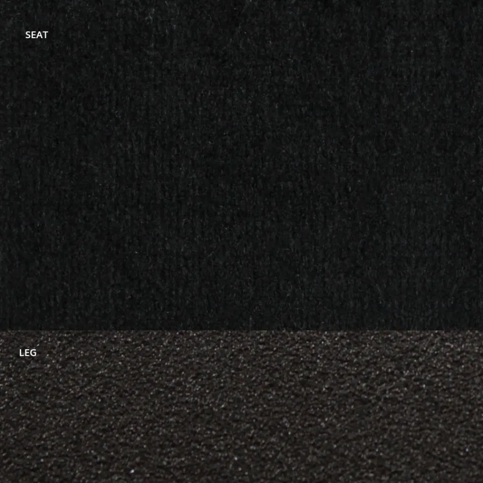 Stuhl aus Samt und RAL-lackiertem Stahl, hergestellt in Italien, 4 Stück – Mariapina Viadurini