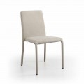 Design stapelbarer Stuhl aus Kunstleder made in Italy, Gazzola