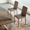 Design Stuhl aus Kunstleder made in Italy, Soliera