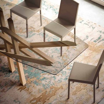 Design-Wohnstuhl aus Kunstleder made in Italy, Soliera