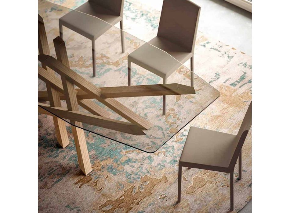 Design-Wohnstuhl aus Kunstleder made in Italy, Soliera