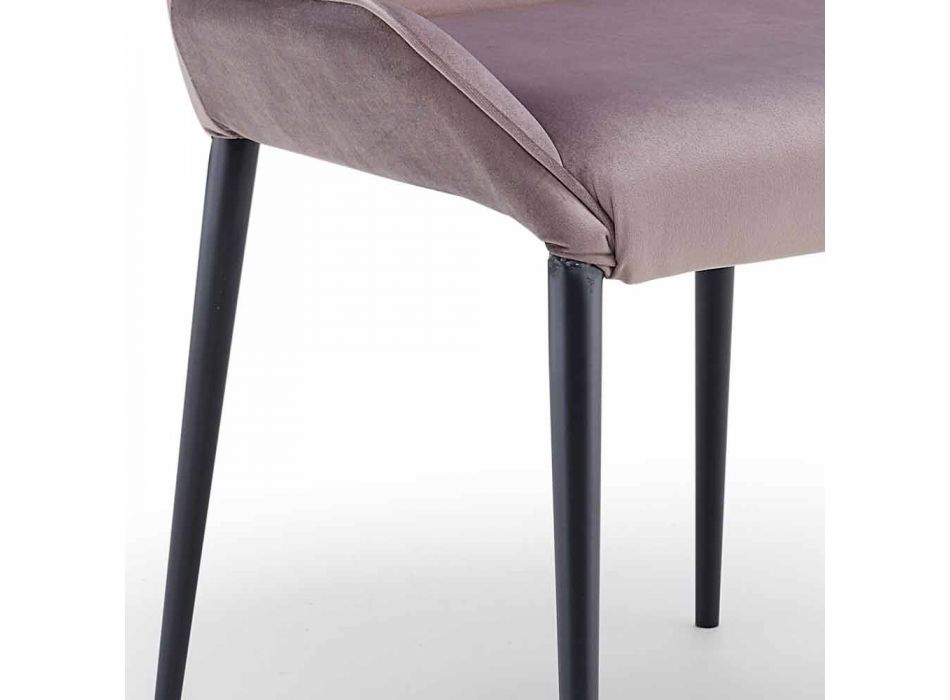 Design Living Chair aus Metall und Samt made in Italy, Zerba