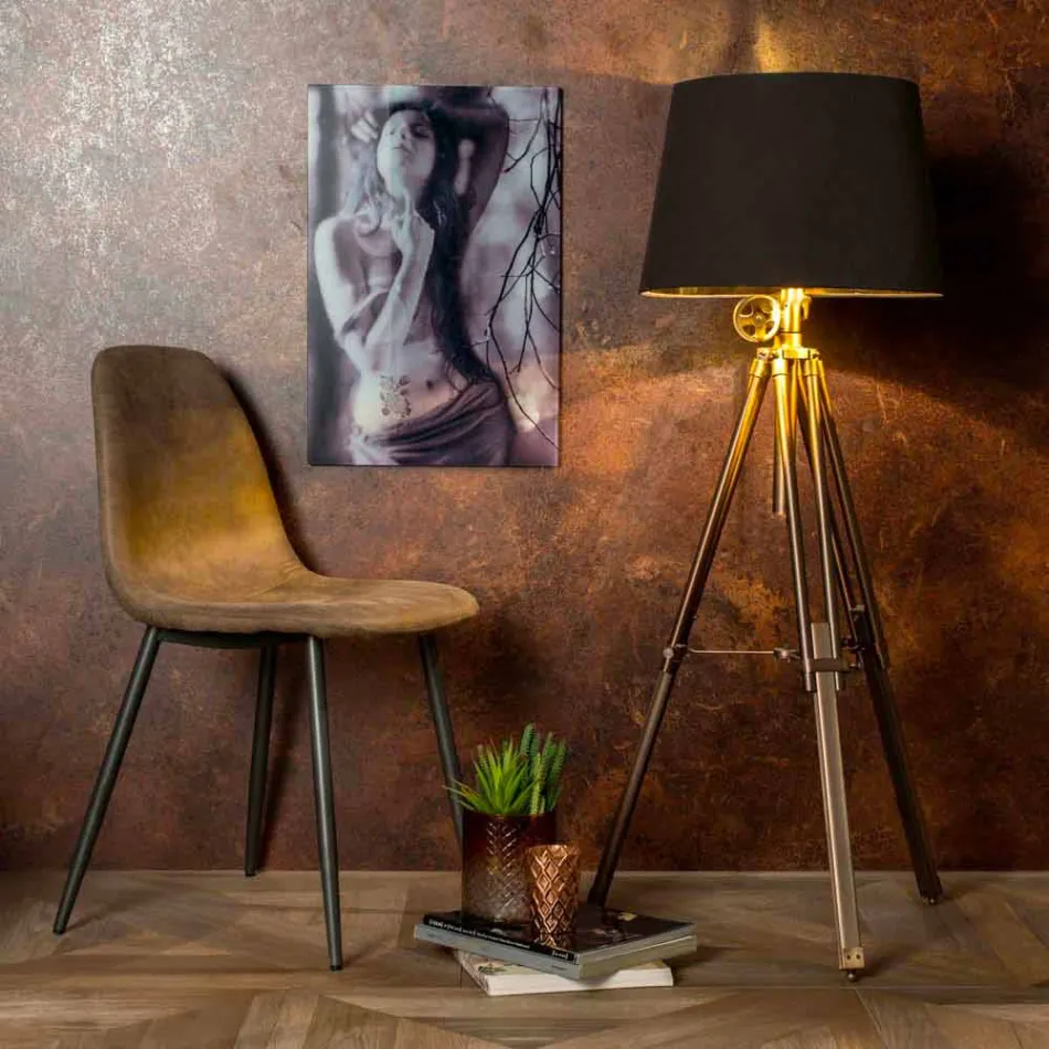 Wohnstuhl mit modernem Design aus Kunstleder, Elice 4 Stück Viadurini