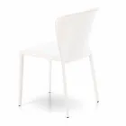 Moderner Wohnstuhl, komplett mit Kunstleder bezogen, Accadia, 4 Stück Viadurini