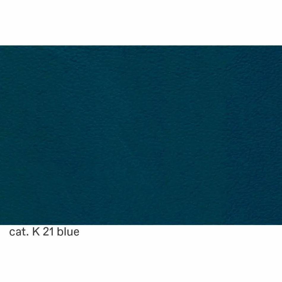 Moderner Stahlstuhl mit Luxus-Ledersitz Made in Italy - Beniamino Viadurini