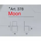 Moderner Stuhl aus Ökoleder Moon Viadurini
