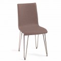 Moderner Stuhl aus Kunstleder oder Leder für Esszimmer oder Küche Maha