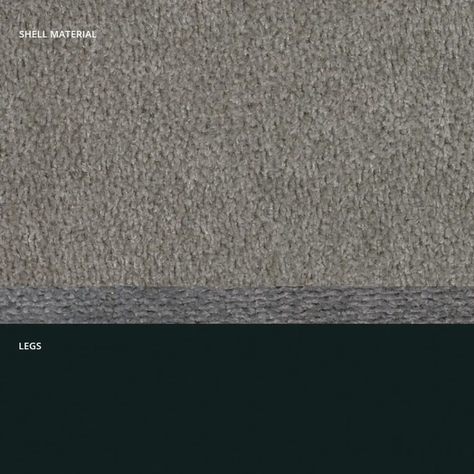 Moderner Stuhl aus Stoff und dreieckigen Beinen, hergestellt in Italien, Oriella Viadurini