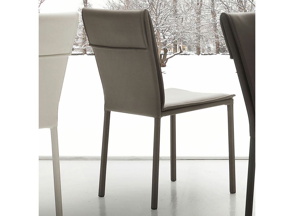 Stuhl aus Kunstleder in modernem Design Lappola
