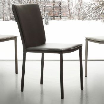 Stuhl aus Kunstleder in modernem Design Lappola