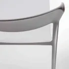 Stapelbarer Esszimmerstuhl aus farbigem Polypropylen, 4 Stück - Abelia Viadurini