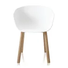 Esszimmerstuhl aus Polypropylen und Metall 4-teilig - Severina Viadurini