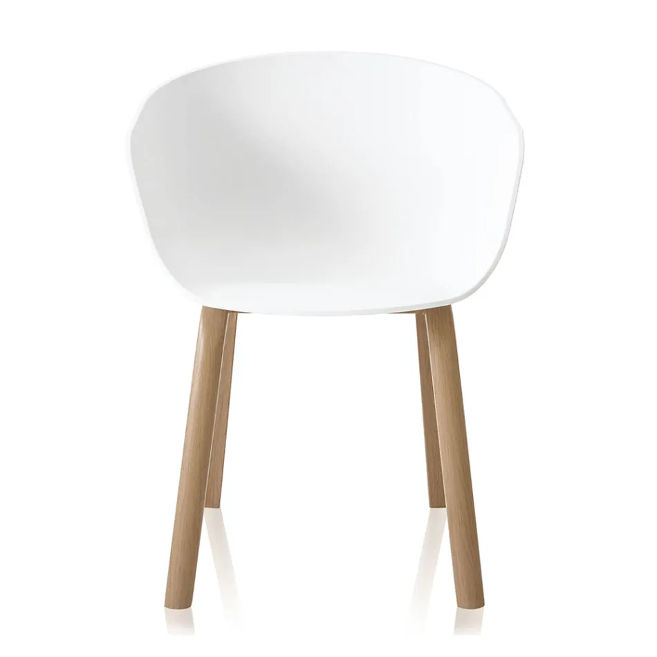 Esszimmerstuhl aus Polypropylen und Metall 4-teilig - Severina Viadurini