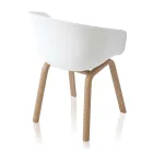 Esszimmerstuhl aus Polypropylen und Metall 4-teilig - Severina Viadurini