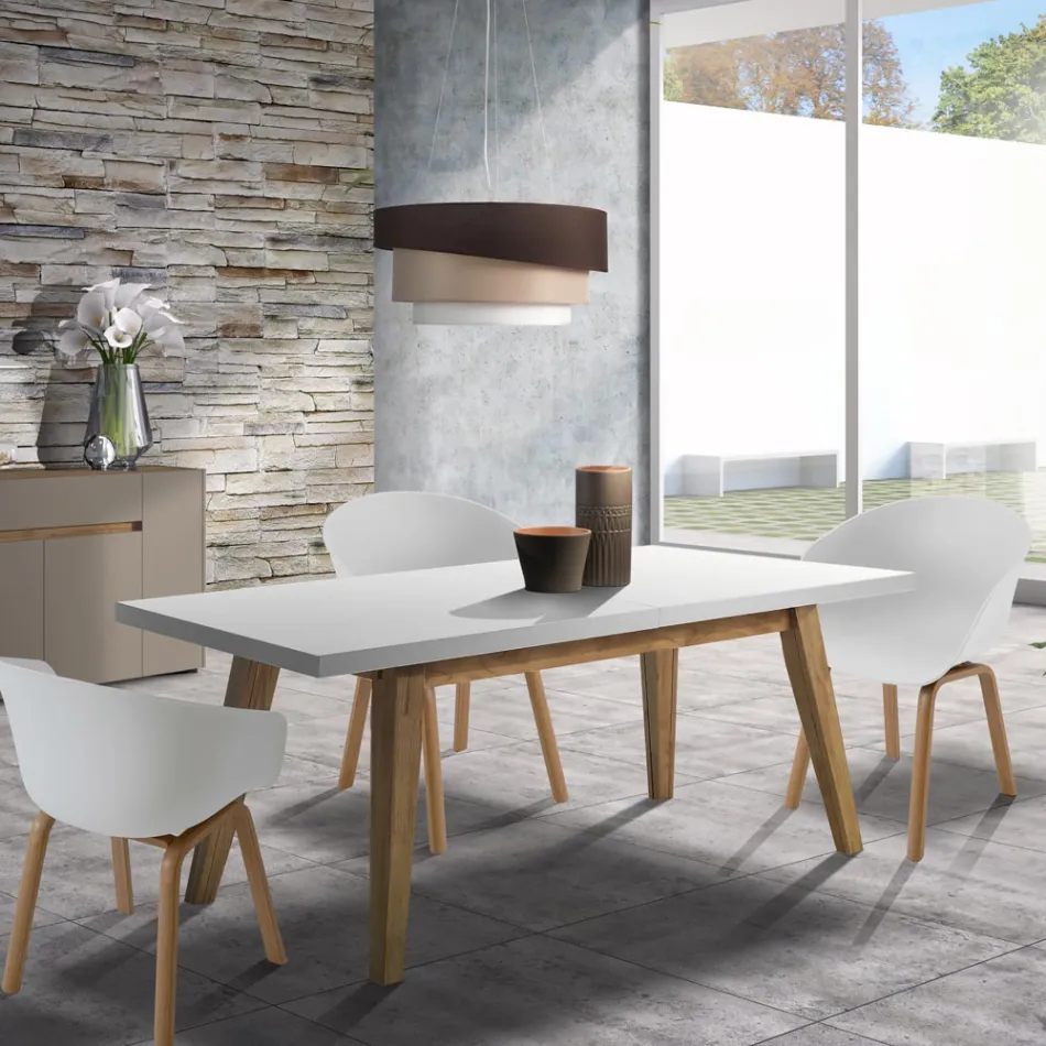 Esszimmerstuhl aus Polypropylen und Metall 4-teilig - Severina Viadurini