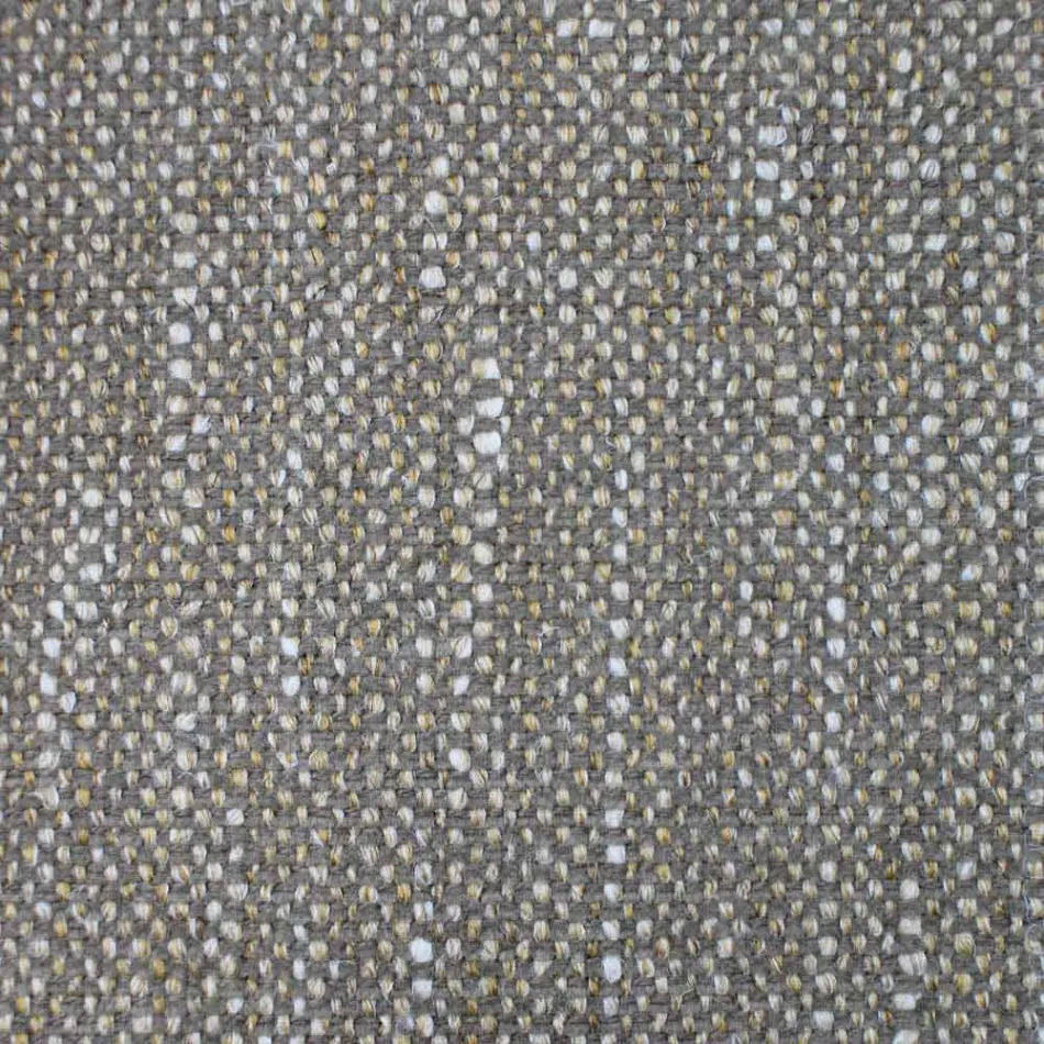 Stoff Esszimmerstuhl mit Holzsockel Made in Italy - Kokosnuss Viadurini